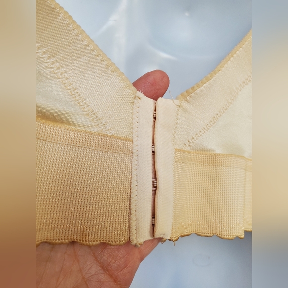 Vintage Cabernet Boustier Corset Boning Underwire Bra 38D Peach Pinup 🍑 - Picture 6 of 13